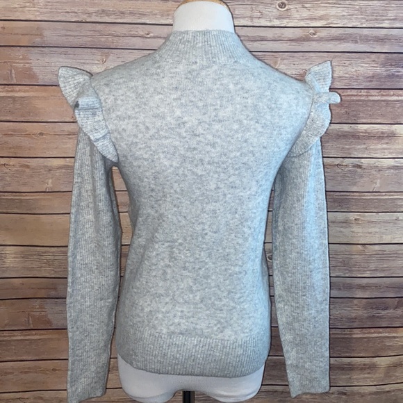 NWT Loft Ruffle Detailed Turtleneck Sweater - Picture 4 of 7